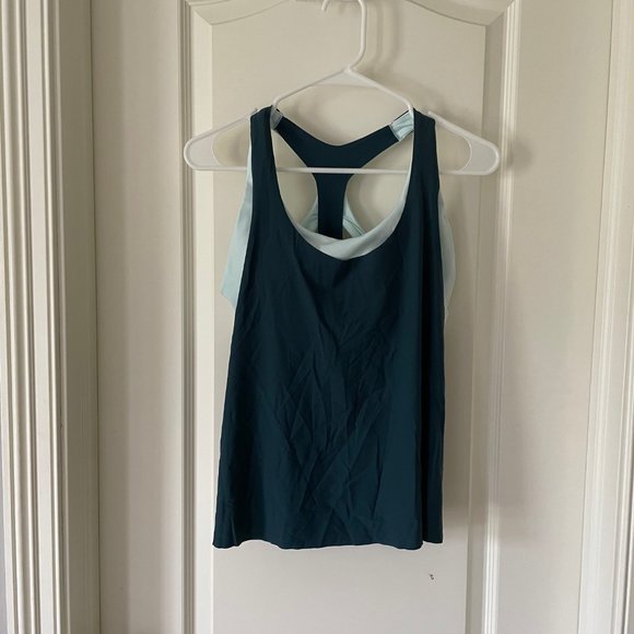 Teal Athleta Workout Tank (Built in sports bra) - Picture 3 of 4